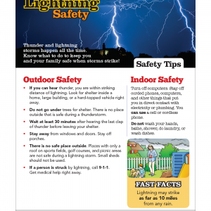 Lightning Safety Photo for Lightning Safety