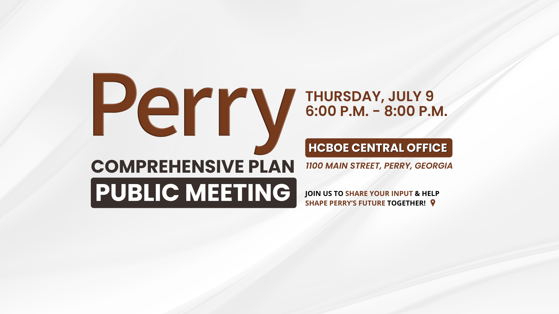 Comprehensive Plan Public Meeting