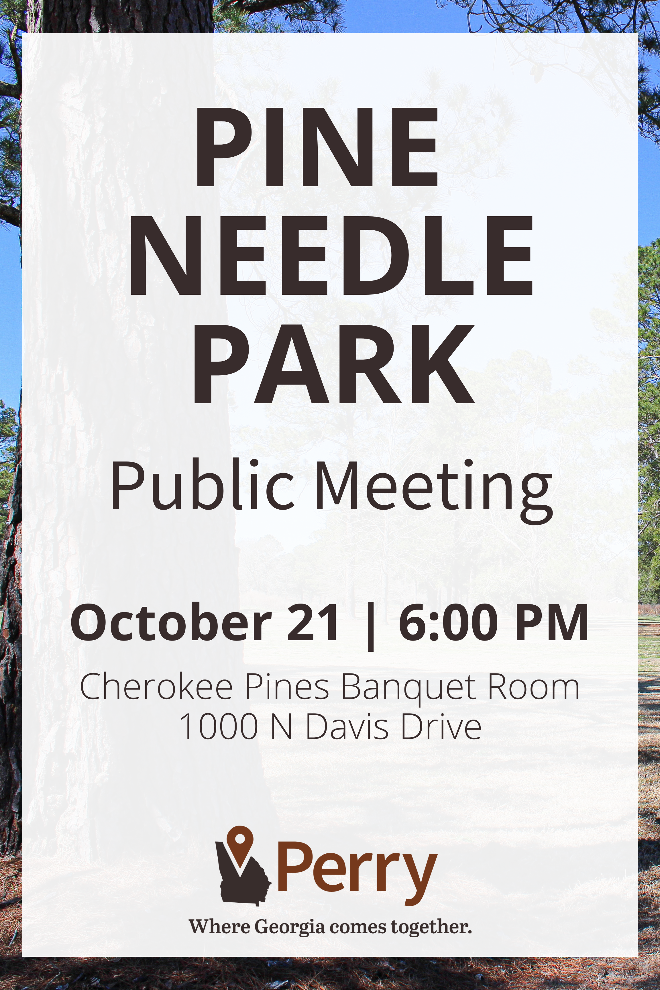 Photo for Pine Needle Park Public Meeting Update