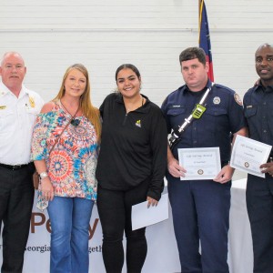 Photo for Firefighters and Citizens Receive Life Safe Award 