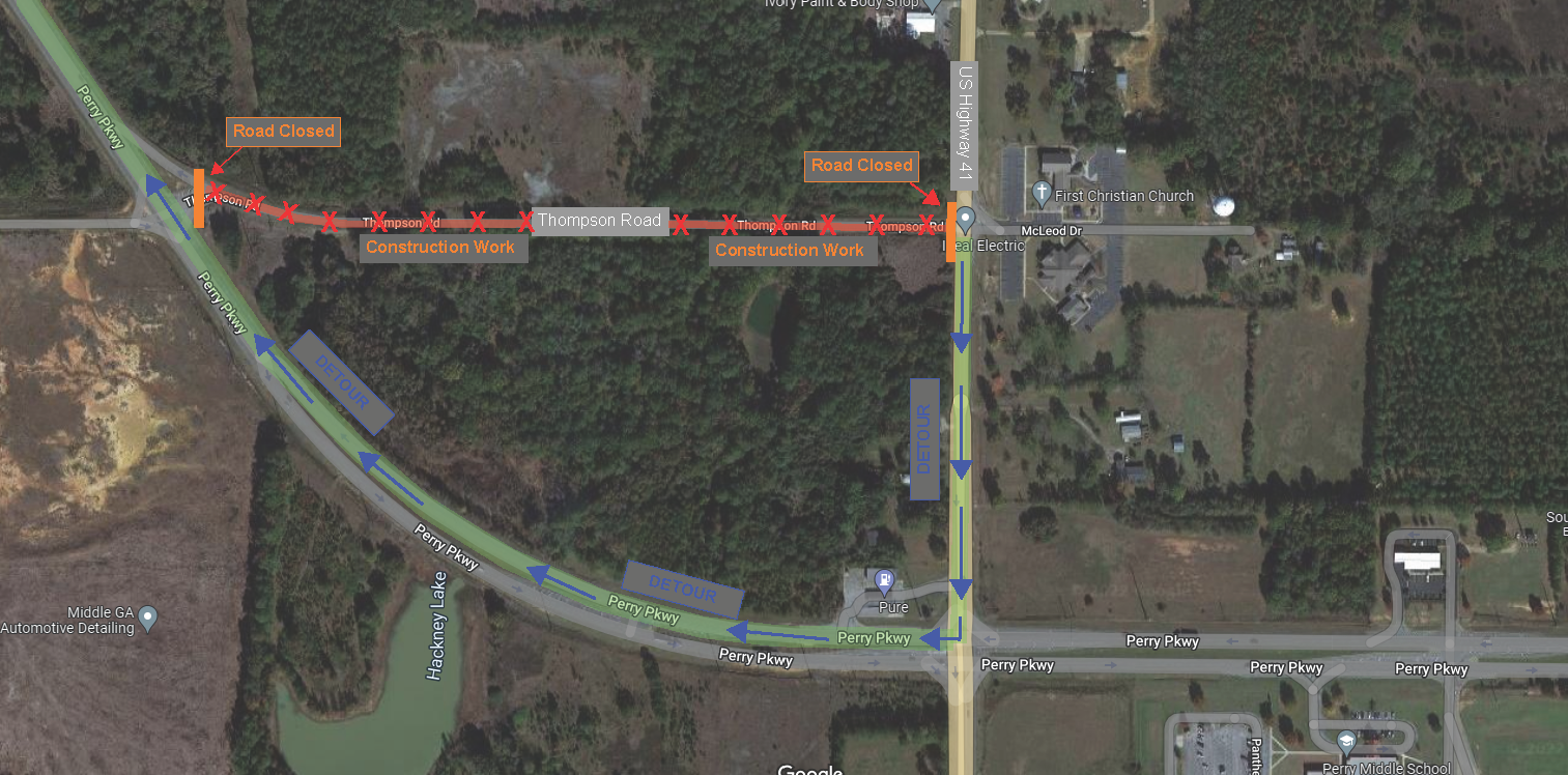 Photo for Section of Thompson Road to Temporarily Close 