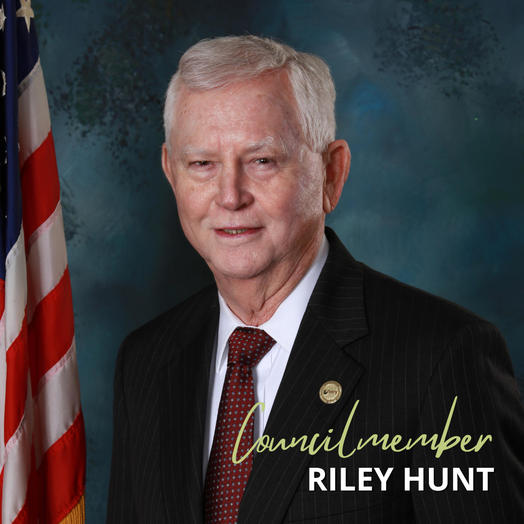 Photo for Long-Time Councilmember Riley Hunt Steps Down