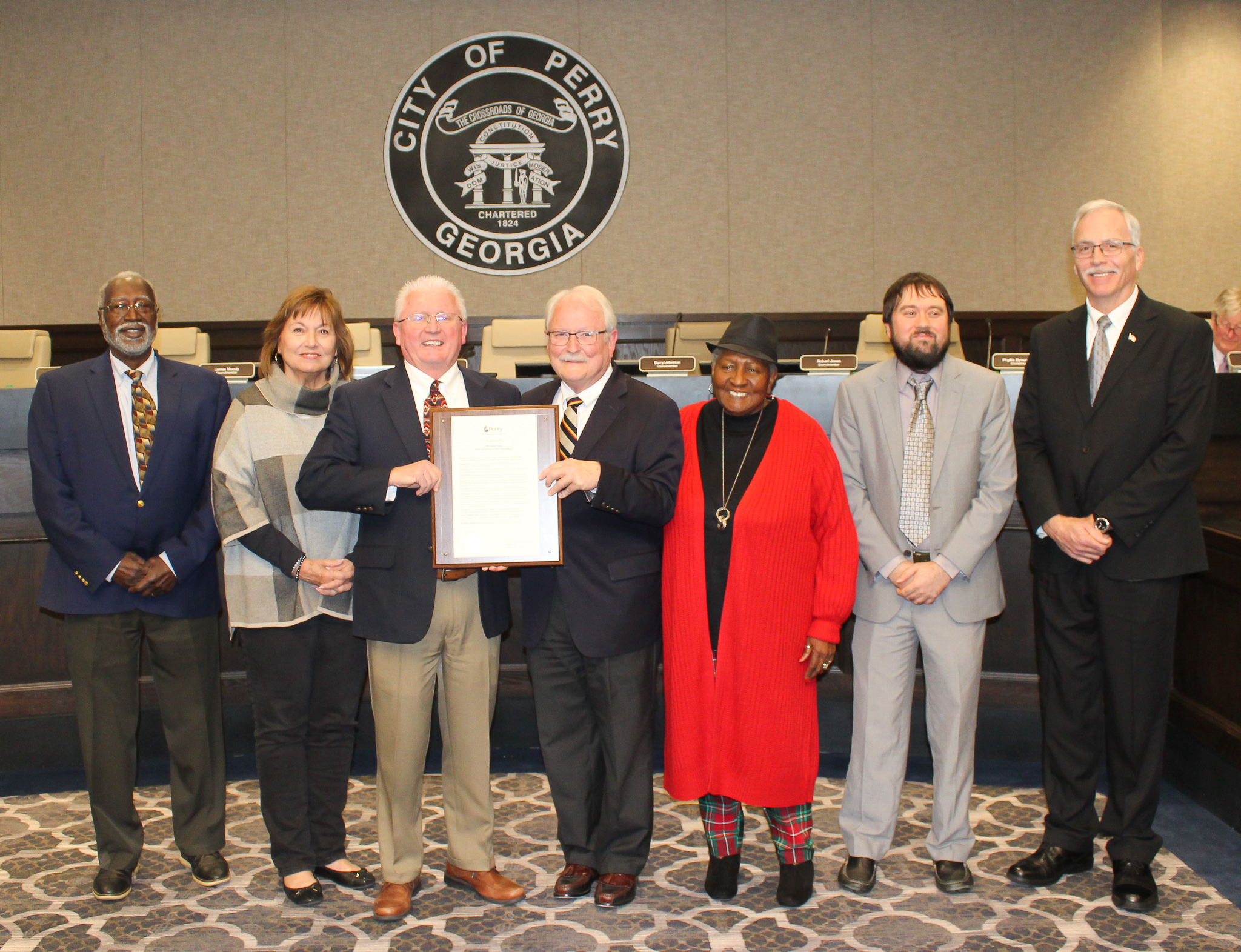 Photo for Mayor and Council Recognize Perry\'s 200th Birthday Celebration 