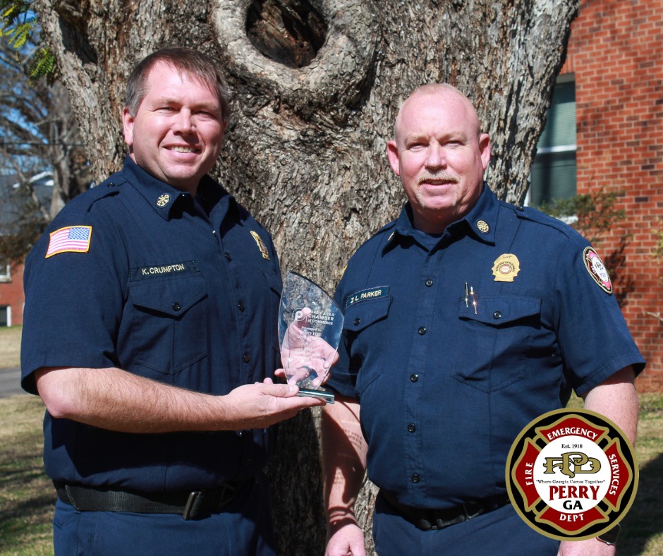 Photo for Perry Fire Department Receives Seabie Hickson Community Service Award