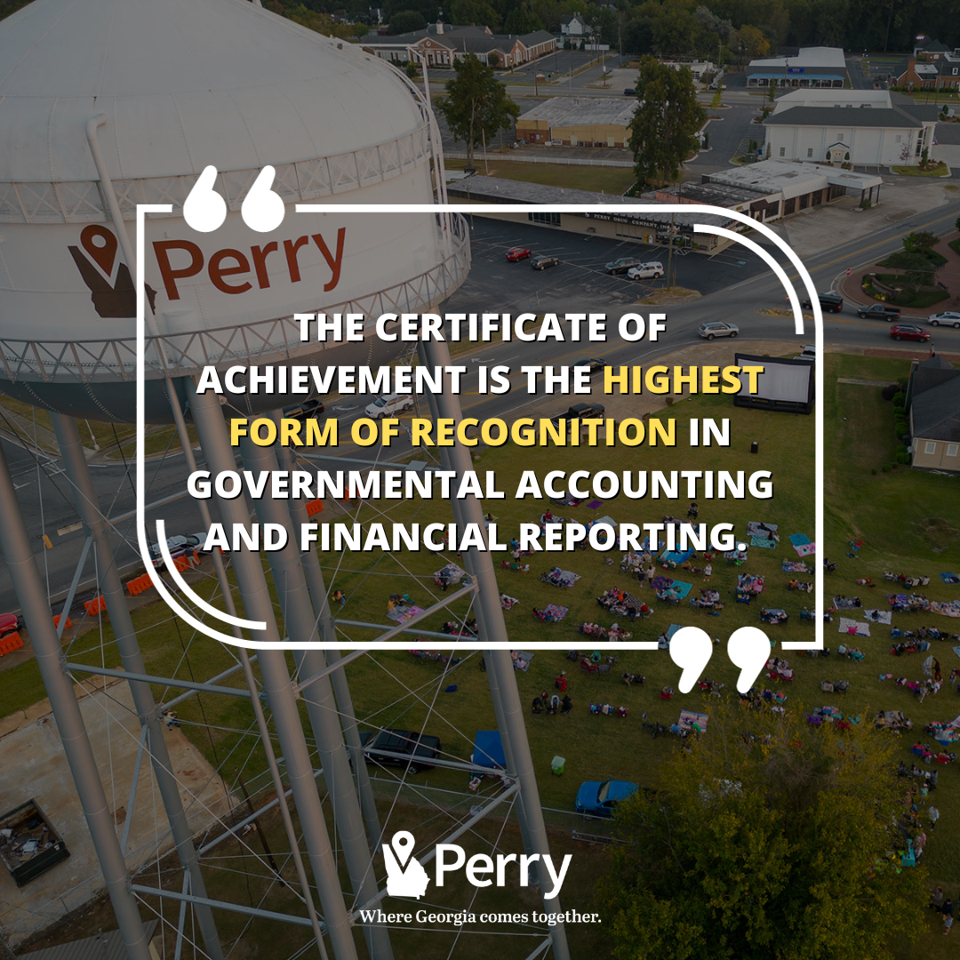 Photo for Perry Awarded Excellence in Financial  Reporting for 28th Year