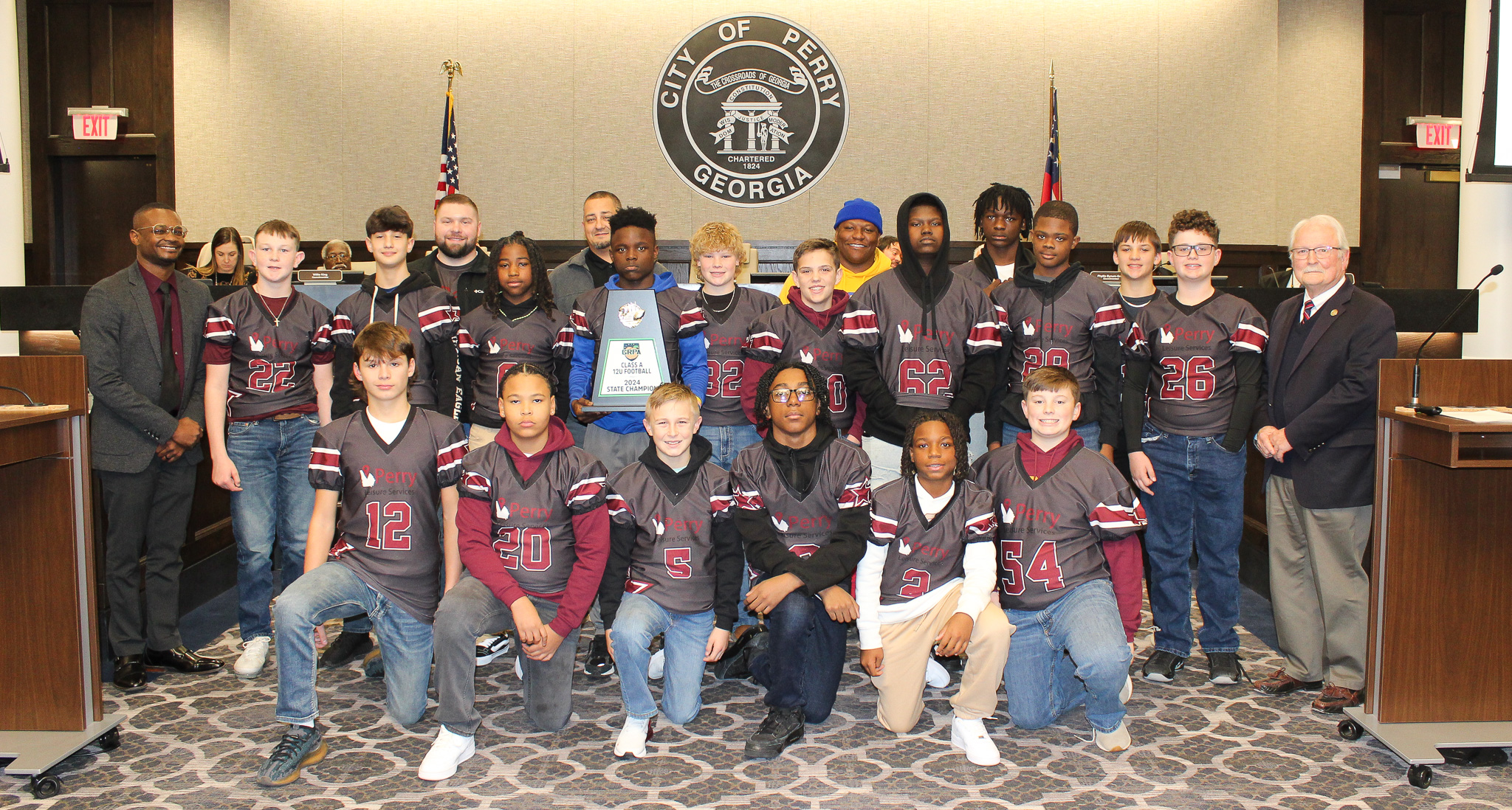 Photo for Perry Leisure Services 12U Football All-Stars Win State Championship