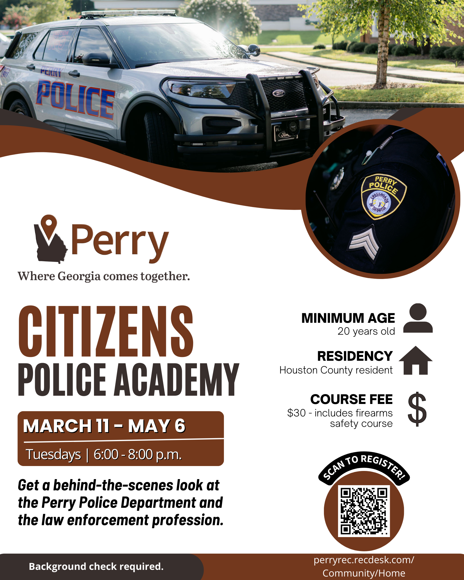 Photo for Perry Police Department Offers Exclusive Behind-the-Scenes Experience Through Citizens Police Academy