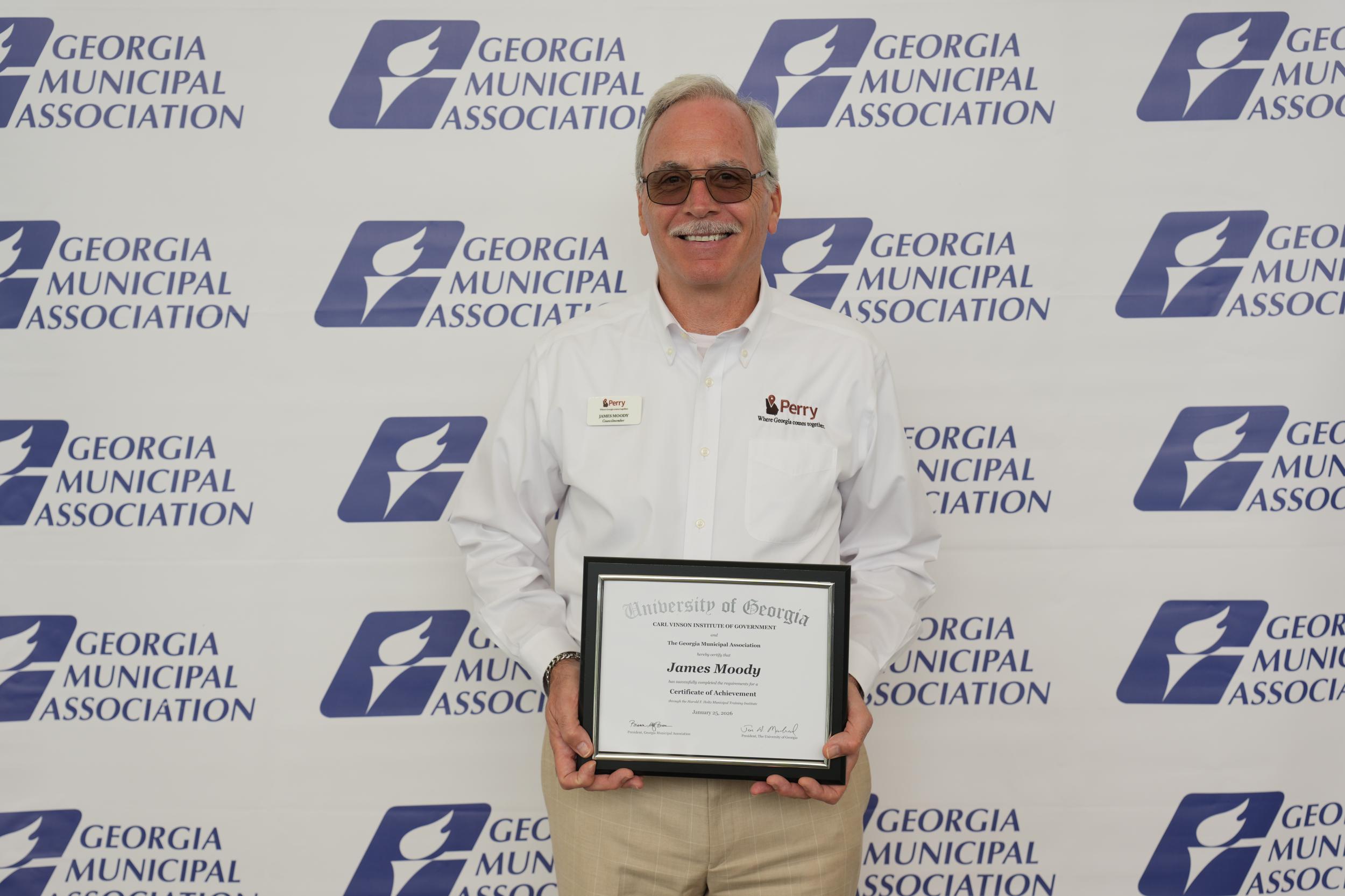 Photo for Councilmember James Moody Receives the Harold F. Holtz Municipal Training Institute&rsquo;s Certificate of Achievement at 2026 Georgia Municipal Association&rsquo;s Annual Convention