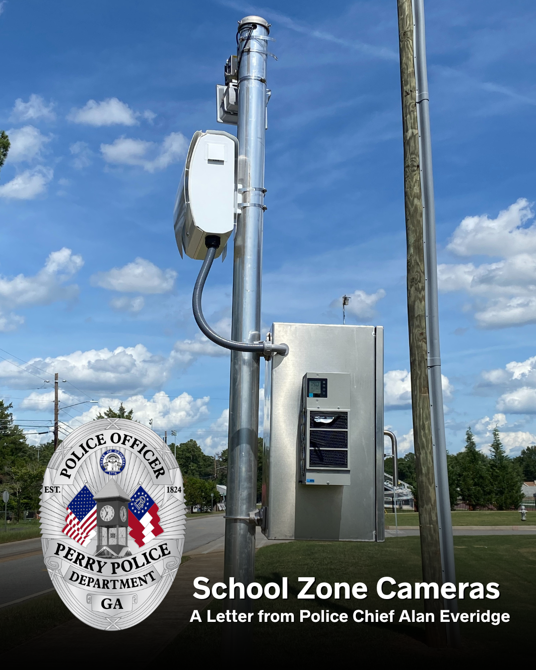 Click to Read Understanding School Zone Speed Enforcement Cameras in Perry | A Letter from Police Chief Alan Everidge Photo for Understanding School Zone Speed Enforcement Cameras in Perry | A Letter from Police Chief Alan Everidge