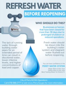 Refresh Water before opening